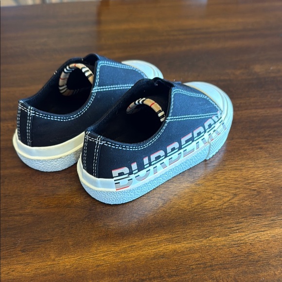 Burberry Black and White Slip-On Sneakers - Picture 5 of 7